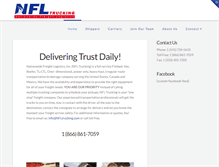 Tablet Screenshot of nfltrucking.com